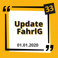 Die FahrlG Novelle vom 01.01.2020 Die FahrlG Novelle vom 01.01.2020